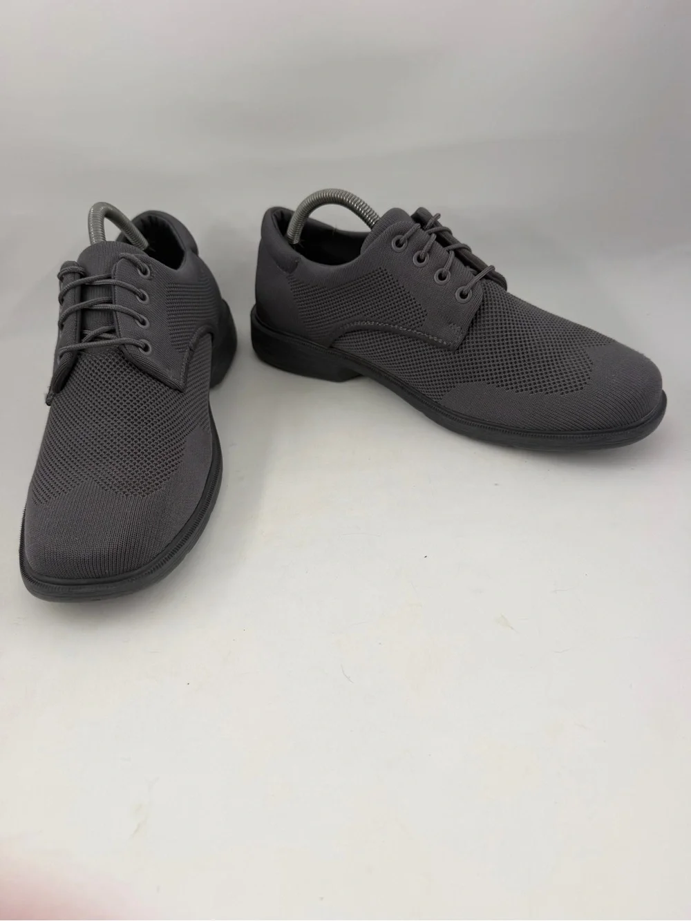 Skechers Men’s Caswell Aleno Dark Grey -SZ 8.5- Lace-Up Comfort Oxford Shoes